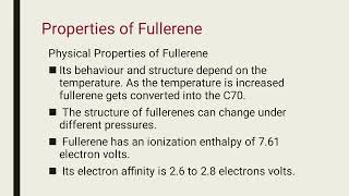 Fullerene and its properties Nano science and technology [upl. by Rik950]