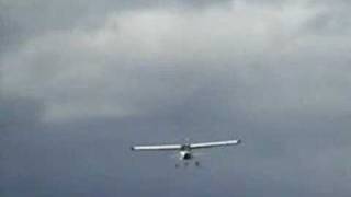 Tecnam P92 Echo extreme takeoff and landing [upl. by Pomcroy]