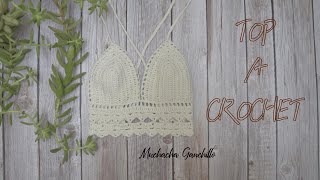 TOP a CROCHET 🌼 SUPER FACIL 🌼 Principiante  Paso a Paso [upl. by Abie907]