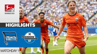 SC Paderborn 07  Hertha BSC  21  HIGHLIGHTS  2 Bundesliga 20242025 [upl. by Airotnahs]