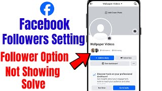 Facebook followers Ka option on Kaise kare  how to facebook followers option on [upl. by Nyrhtakyram]