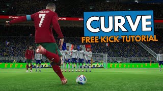 eFootball 2025  Curve Free Kick Tutorial  Playstation amp Xbox [upl. by Annocahs]