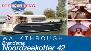 Brandsma Noordzeekotter 42 for sale  Yacht Walkthrough   Schepenkring Lelystad  4K [upl. by Aerised]