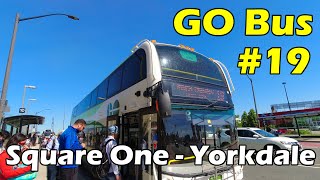 4K GO Bus 19 Ride From Square One To Yorkdale Bus Terminal Duration 45min [upl. by Niabi77]