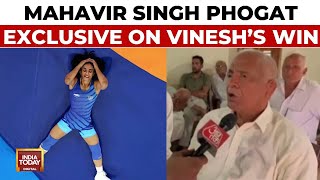 Vinesh Will Bring Gold Medal Mahavir Singh Phogat On Vinesh Phogats Victory In Paris Olympics [upl. by Mitinger]