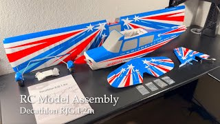 ASMR  Eflite Decathlon RJG 12 BNF Basic with AS3X and SAFE Select  RC Model Assembly [upl. by Llertac915]