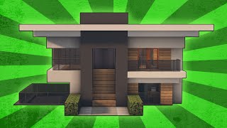 Minecraft How To Build A Small Modern House Tutorial 8 [upl. by Mcnutt]