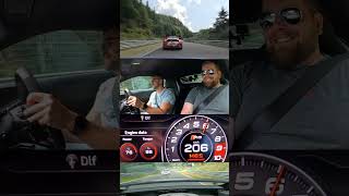 Audi R8 amp Porsche GT3 RS High Speed Sandwich  Nürburgring [upl. by Lesak]