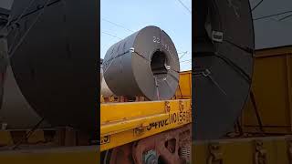 Steel coil transporting processfacts shorts short ytviral amazingfacts trendingshorts like [upl. by Gallagher]