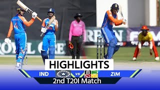 IND vs ZIM 2nd T20 Highlights India vs Zimbabwe Match Highlights  Full Match Highlights [upl. by Kaylil626]