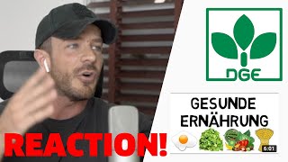 Gesunde Ernährung 10 Regeln DGE  Reaktion [upl. by Iliram]