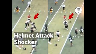 App State Player Attacks Teammate with Helmet [upl. by Ynattir]