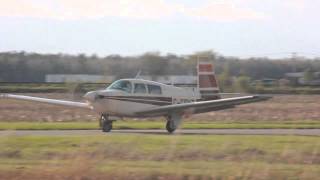 HD Mooney M20J Landing CSU3 [upl. by Anauqahc643]