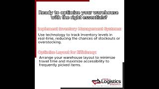 Warehouse Efficiency  WMS  Total Logistics Solutions [upl. by Pooley]