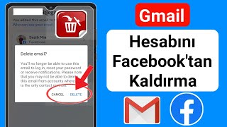 Gmail Hesabını Facebooktan Kaldırma 2023Facebooktan Eposta Nasıl Silinir [upl. by Monda]