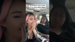 Filipino mom reaction to Tagalog inspired song 🤭 music filipino reaction musicartist [upl. by Juakn]