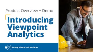 VIEWPOINT ANALYTICS  Trimble Viewpoint  Construction Data Insights Mobile Access [upl. by Tada]