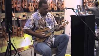 Troy Fernandez NAMM 2014 Kanilea Ukulele booth [upl. by Nimesh692]