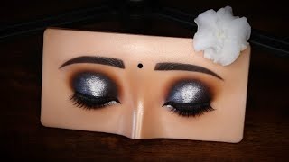 Grey colour eyeshadow tutorial 🩶 [upl. by Einohpets]