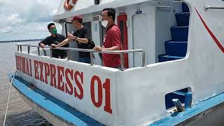 Suasana Keberangkatan Kapal Dumai Express 01 di Dermaga Pelabuhan Tanjung Buton  Buton  Batam [upl. by Lednyc133]