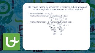 De marginale technische subsitutiegraad [upl. by Graner483]