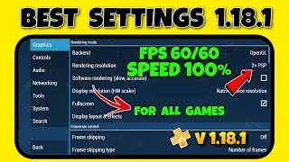 PPSSPP Best Settings Android  60fps No lag for all Games  PSP Gamer [upl. by Dumas554]