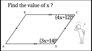 Find the value of x for interior angles of a polygonparallelogram 😱😱😱 UNIQUE ANALYSERS [upl. by Henriette865]