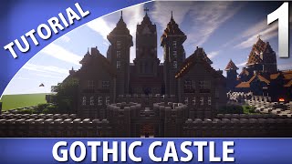 Minecraft  How to Build a Gothic Castle Part 110 [upl. by Yzzik568]