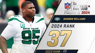 37 Quinnen Williams DT Jets  Top 100 Players of 2024 [upl. by Ilwain]