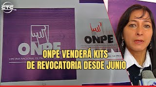 Onpe venderá kits de revocatoria desde junio 2024 [upl. by Frodina]