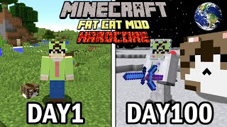 【マイクラ】デブ猫と宇宙を目指して100日間ハードコア生活をしたらヤバかった【100days】【Minecraft】【マインクラフト】 [upl. by Sedicla208]