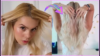 Como MATIZO mi CABELLO En CASA ► PELO RUBIO SIN NARANJA 😱  Maina [upl. by Otrebire370]