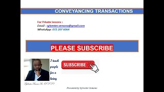 Part1 Conveyancing FACE to FACE24 October 2024 [upl. by Eamaj536]