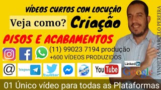 EMPRESÃRIOS DE PISOS E ACABAMENTOS VÃDEOS DE VENDAS COM LOCUÃ‡ÃƒO DIVULGAÃ‡ÃƒOPRODUÃ‡ÃƒO 11990237194 [upl. by Atnahsa]