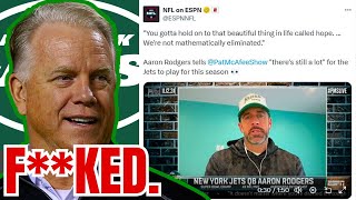 Aaron Rodgers Comments On NIGHTMARE SEASON as Boomer Esiason Says Jets Building Is FKED  NFL [upl. by Livvy]