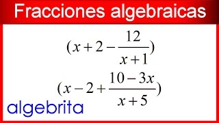 Multiplicación de fracciones algebraicas mixtas 142 [upl. by Zoltai]