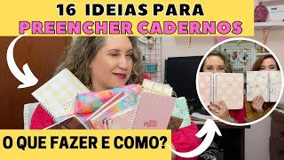 16 IDEIAS DO QUE FAZER COM CADERNOS VELHOS  COMO PREENCHER CADERNOS ANTIGOS  CADERNOS EM BRANCO [upl. by Camile]