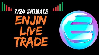 ENJIN COIN 30 MINUTE CHART  LIVE SIGNAL INDICATOR EARN 90 enjincoin enjin cryptolive [upl. by Anaihsat488]