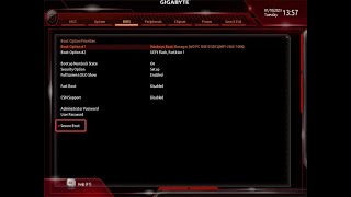 Sicheres starten  Secure Boot aktivieren in Gigabyte Bios DEUTSCH [upl. by Sancho]