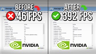 🔧 NVIDIA CONTROL PANEL BEST SETTINGS TO BOOST FPS FOR GAMING 🔥  Optimize NVIDIA ✔️ [upl. by Adam]