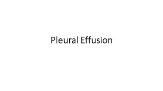 Pleural Effusion [upl. by Michaella]