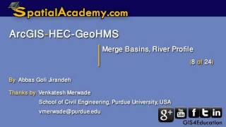 ArcGISHECGeoHMSMerge Basins River Profile 8 of 24 [upl. by Ehctav767]