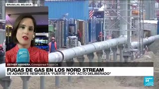 Informe desde Bruselas UE promete fuerte respuesta por “sabotaje” en gasoductos Nord Stream [upl. by Carmela368]