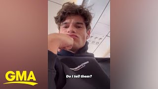 Emily in Paris star shares funny video of plane passenger watching his scene [upl. by Elvina527]