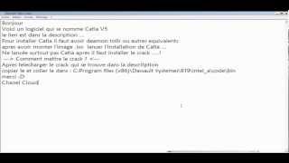 TUTO Telecharger Catia V5  Crack  Comment installer Catia   FR [upl. by Clarice768]