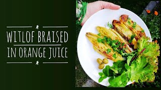 Braised Witlof  In Orange Juice  Recipe  My kitchen Yemek Tarifleri [upl. by Nawd]