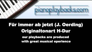 Für immer ab jetzt Johannes Oerding Piano Playback Demo Originaltonart HDur [upl. by Asselem]