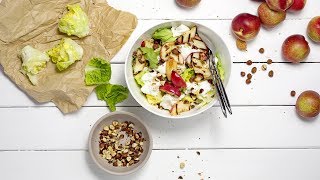 Salade romaine aux nectarines – Migusto recette [upl. by Lynnett]