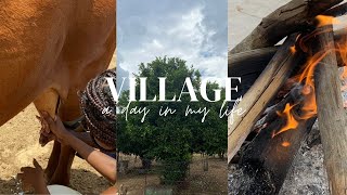 SPEND A DAY WITH ME AT THE VILLAGE  NAMIBIAN YOUTUBER [upl. by Herzen]