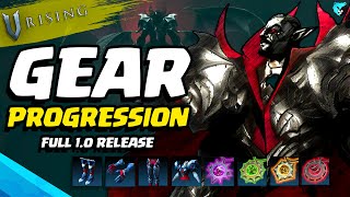 ULTIMATE 10 Gear Progression Guide to V Rising New Dracula Update 2024 [upl. by Akemeuwkuhc]